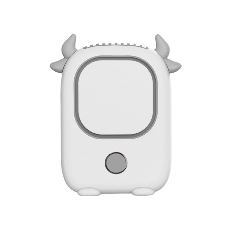 Cute Portable Hanging Neck Fan Rechargeable Necklace Fan Mini Leafless Fan Ox Horn - 1