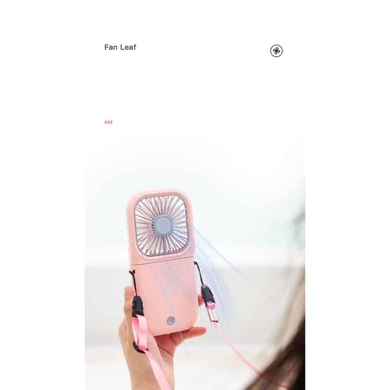 Handheld Foldable Summer Mini Neck Fan / Power Bank - 2