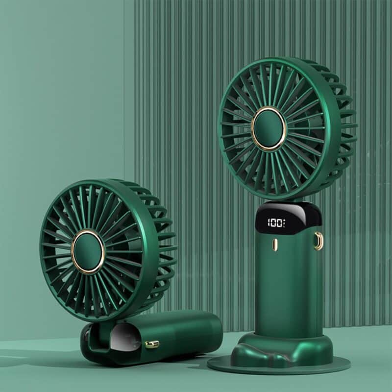 Portable Personal Fan Hanging Neck Fan W/5 Speed Adjustable Fan - 3