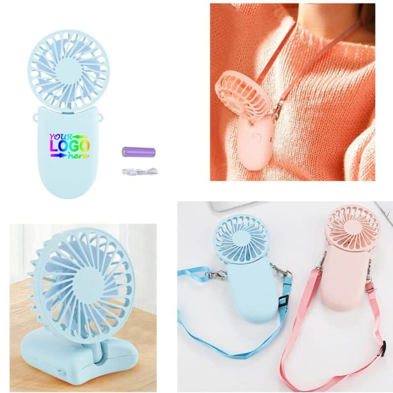 Mini Handheld Neck Fan