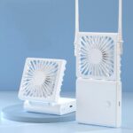 Portable Fan Neck Fan With Lanyard Foldable Handheld Fan For Outdoor Rechargeable Mini Fan Desk Fan - 3