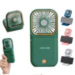 Portable Neck Fan w/Power Bank (3.2"x0.7"x6.5")