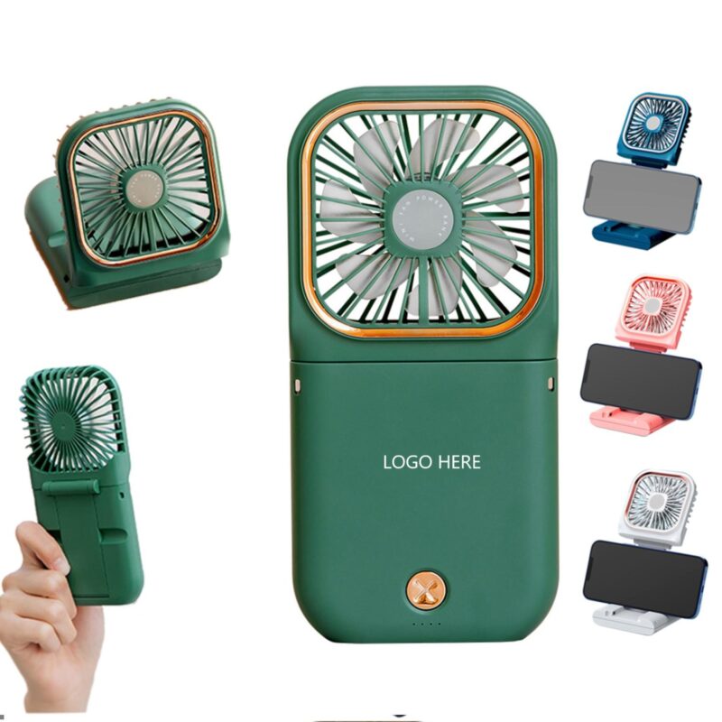 Portable Neck Fan w/Power Bank (3.2"x0.7"x6.5")