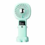 Rechargeable Mini Fan Handheld Fan Neck Fan With Battery Display Phone Stand With Lanyard - 3