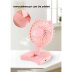 Neck Fan Mini Portable Handheld Fan Battery Operated Desktop Folding Fan - 2