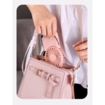 Neck Fan Mini Portable Handheld Fan Battery Operated Desktop Folding Fan - 5