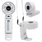 Hands-free Rechargeable Desk and Neck Fan with Lanyard