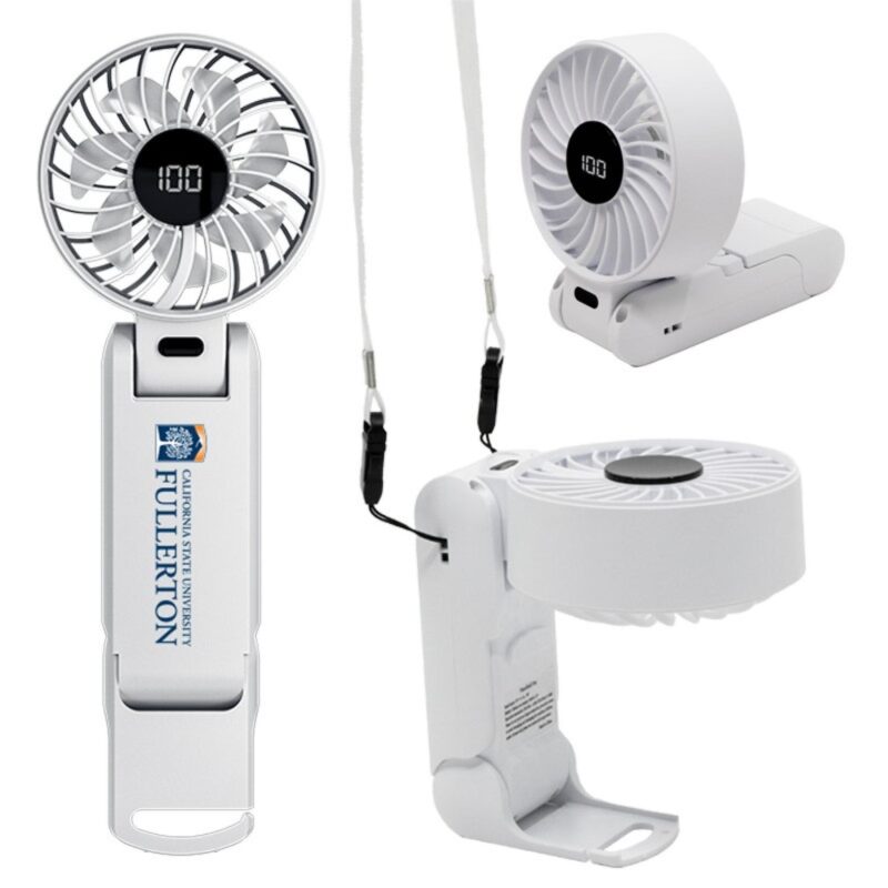 Hands-free Rechargeable Desk and Neck Fan with Lanyard
