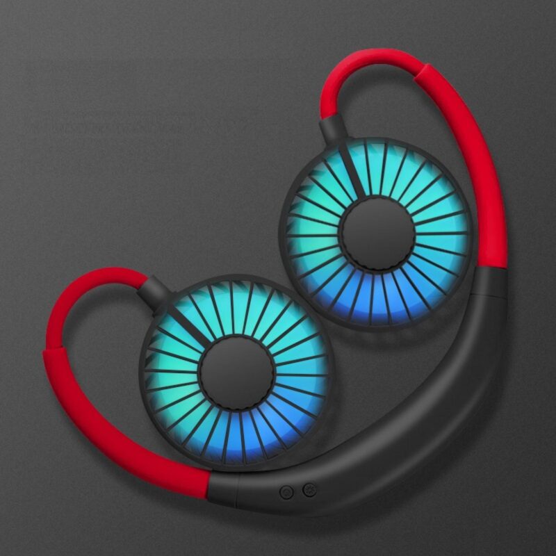 Rechargeable Neck Fan w/ LED Light - 1