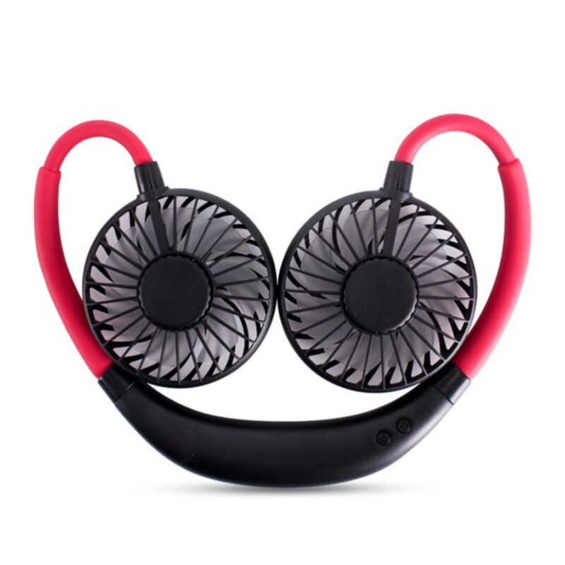 Rechargeable Neck Fan w/ LED Light - 2