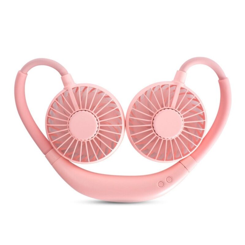 Rechargeable Neck Fan w/ LED Light - 6