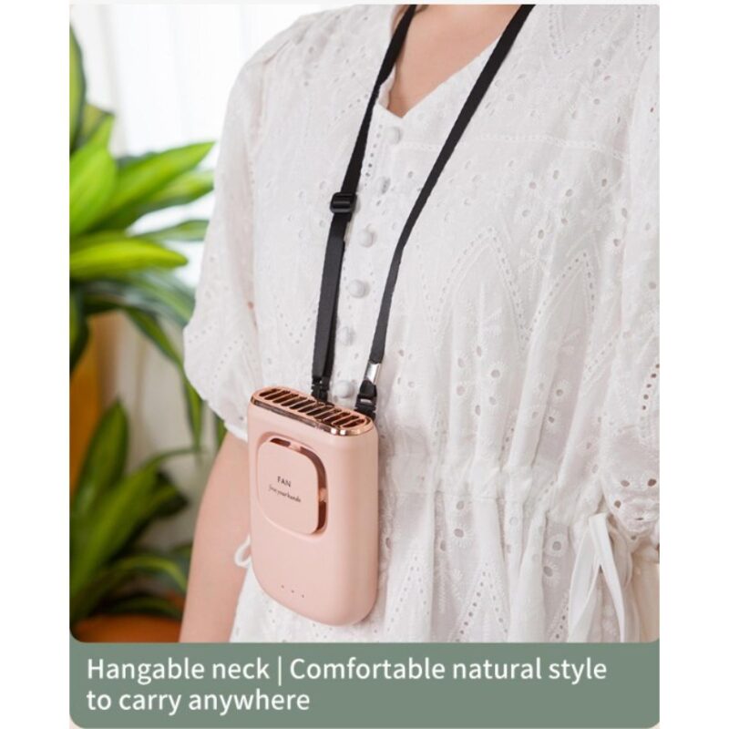 Portable Fan Neck Fan Handheld Fan With Lanyard For Outdoor Rechargeable Mini Fan Desk Fan - 2