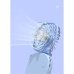 Rechargeable Mini Portable Hanging Neck Fan - 3