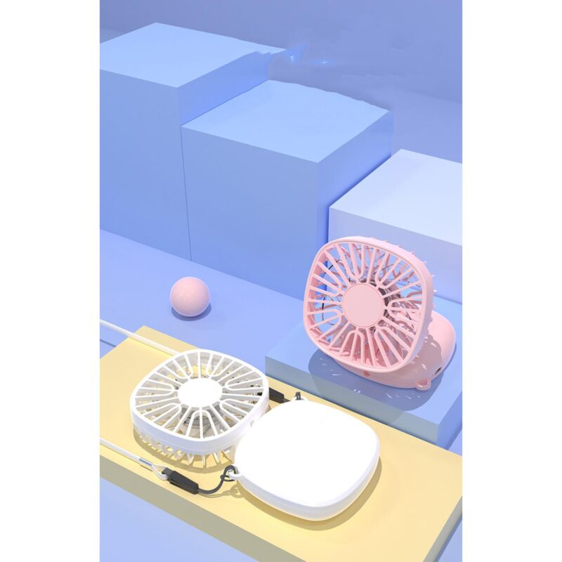 Rechargeable Mini Portable Hanging Neck Fan - 7