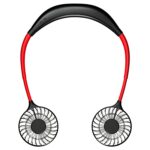 "Dual Breeze Hands-Free Neck Fan With Mood Light" - 2