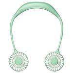 "Dual Breeze Hands-Free Neck Fan With Mood Light" - 4