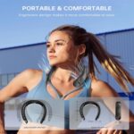 Handsfree Wearable Neck Fan 3 Speeds Low Noise Personal Cooling Device - 1
