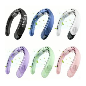 Handsfree Wearable Neck Fan 3 Speeds Low Noise Personal Cooling Device