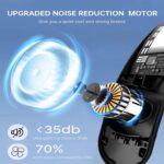 Handsfree Wearable Neck Fan 3 Speeds Low Noise Personal Cooling Device - 4