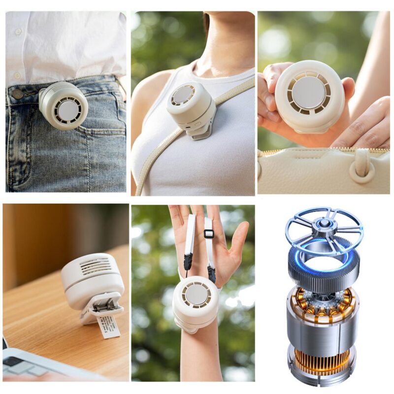 Icy Cooling Portable Neck Fan Clip On Desk And Outdoor Fan - 1
