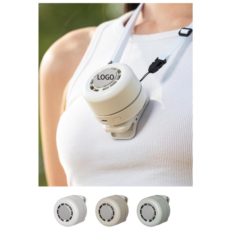 Icy Cooling Portable Neck Fan Clip On Desk And Outdoor Fan