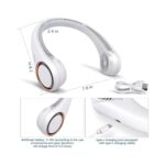 Portable Bladeless Neck Fan USB Rechargeable Cooling Gadget For Outdoor Sports Travel - 1