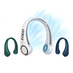 Portable Bladeless Neck Fan USB Rechargeable Cooling Gadget For Outdoor Sports Travel