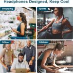 Portable Bladeless Neck Fan USB Rechargeable Cooling Gadget For Outdoor Sports Travel - 6