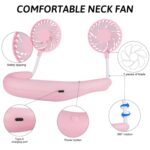 Portable Neck Fan 1200 mAh Rechargeable USB Hands-Free - 2
