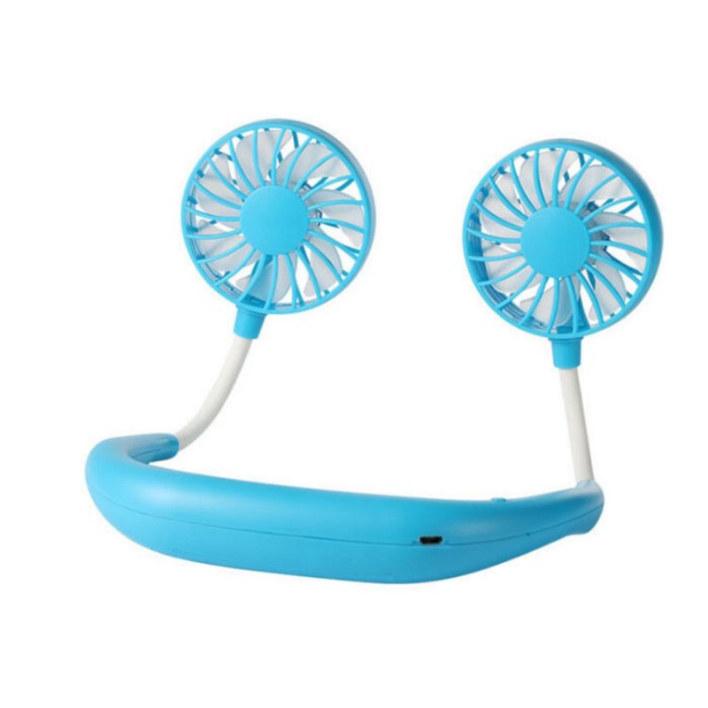 Portable Neck Fan 1200 mAh Rechargeable USB Hands-Free - 9