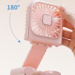 Foldable Hanging Neck Fan with Phone Stand - 9