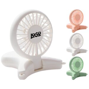 Adjustable USB Rechargeable Mini Neck Fan w/ Lanyard