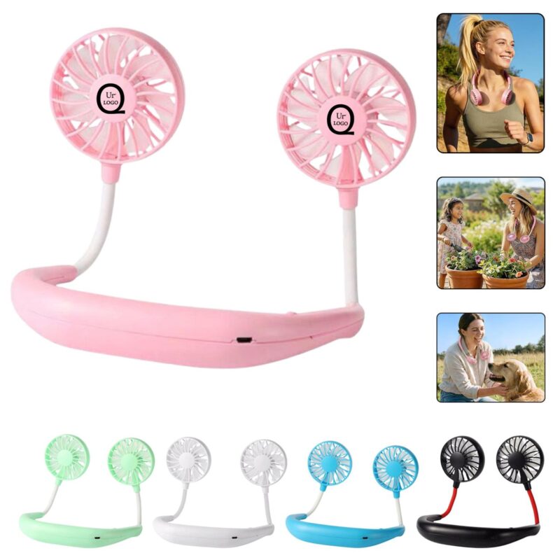 Wearable Neck Fan - 3-Speed Hands-Free Cooling