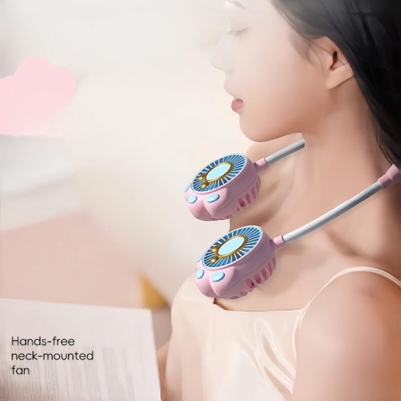 Adjustable Rechargeable Hands Free Neck Fan - 4