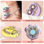 Adjustable Rechargeable Hands Free Neck Fan - 5