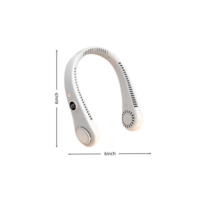 Bladeless Neck Fan W/ Digital Display - 1