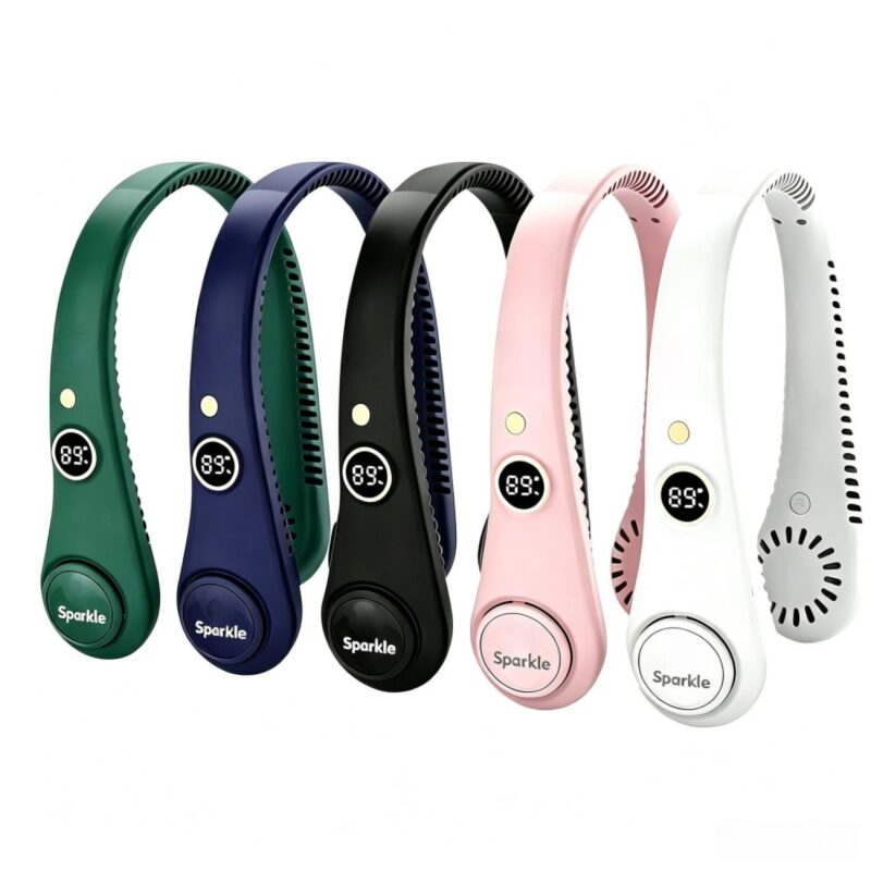 Bladeless Neck Fan W/ Digital Display