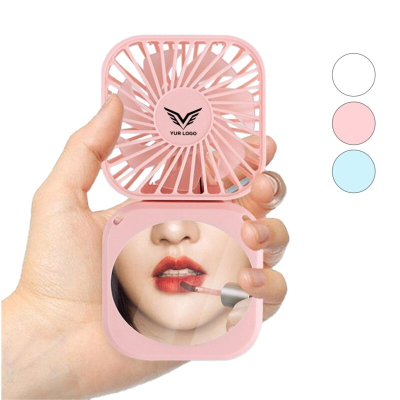 Foldable-Mirror-Handheld-Neck-Fan-S-BPCYX815 Foldable Mirror Handheld Neck Fan