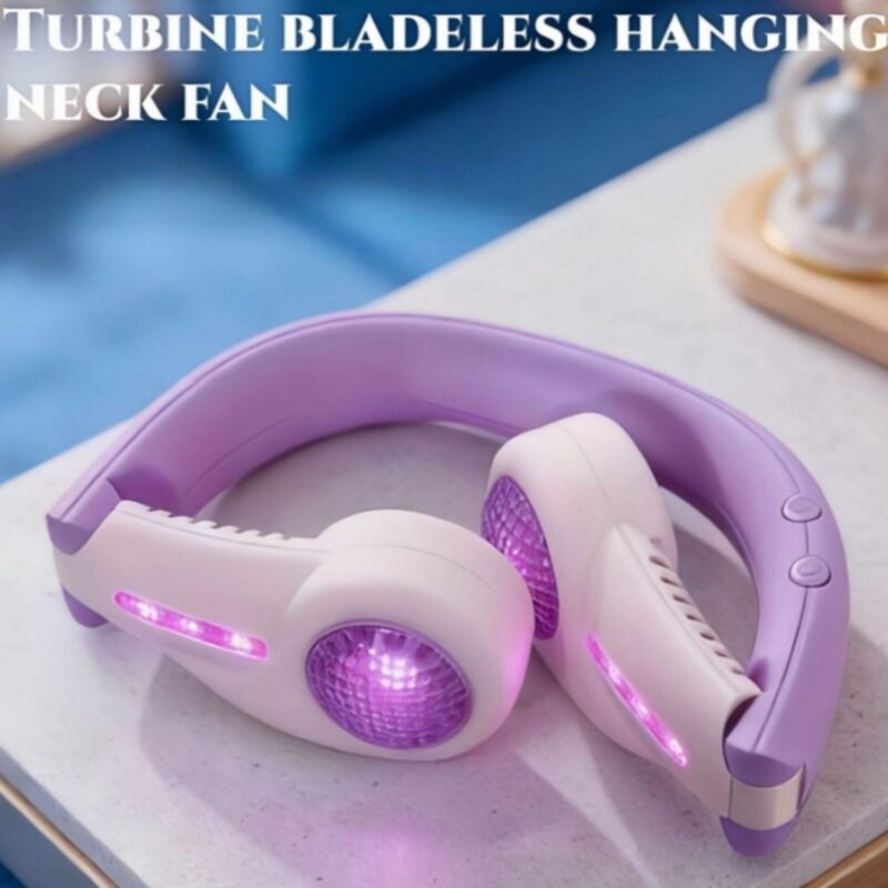 Rechargeable Hands Free Wearable Neck Fan - 4