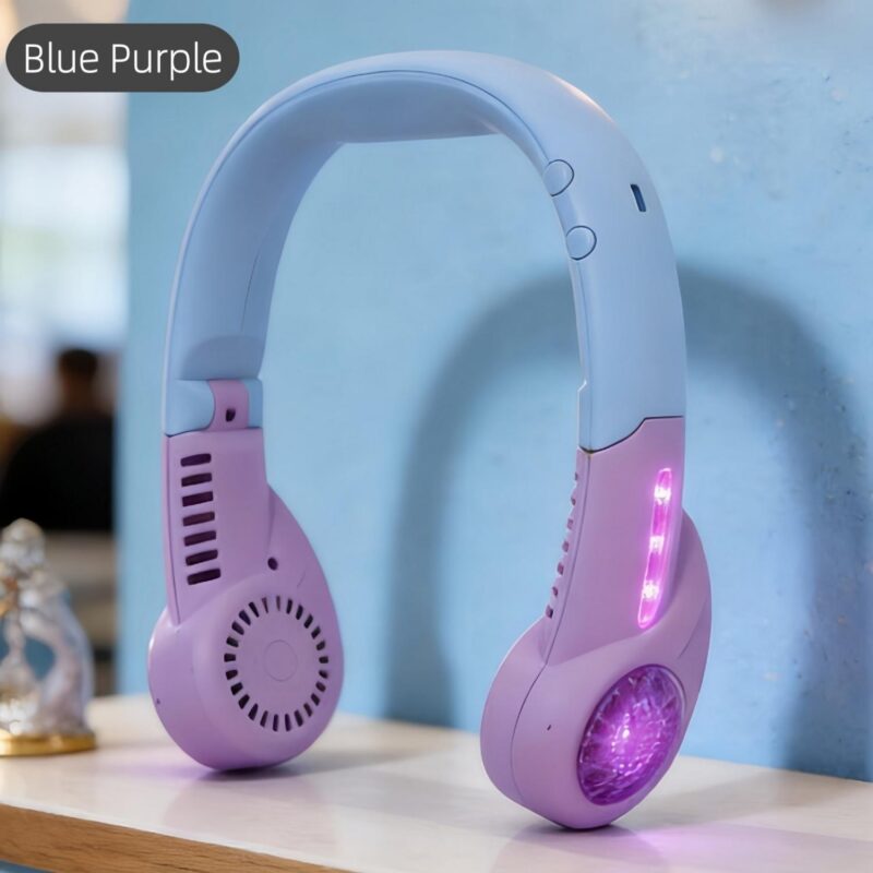 Rechargeable Hands Free Wearable Neck Fan - 7