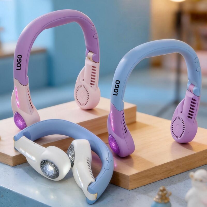 Rechargeable Hands Free Wearable Neck Fan