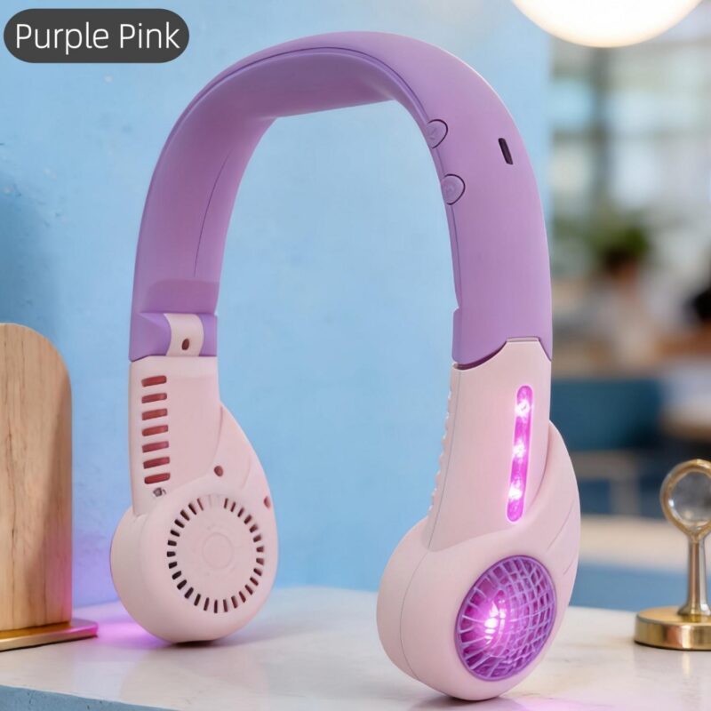 Rechargeable Hands Free Wearable Neck Fan - 9