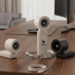 rABS 5-Speed Folding Neck Fan With Digital Display