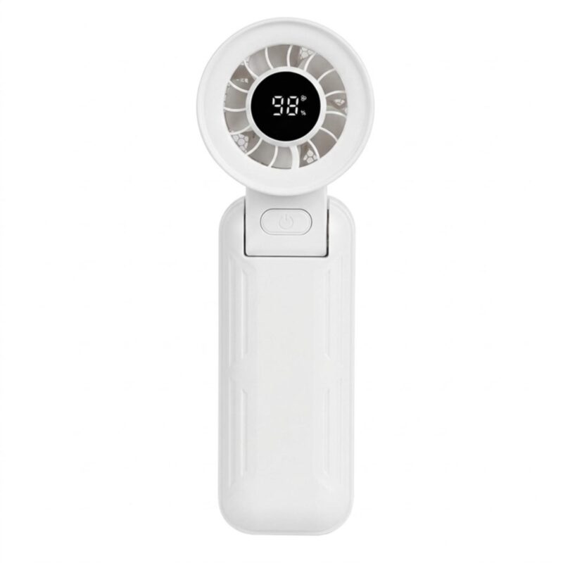 rABS 5-Speed Folding Neck Fan With Digital Display - 2