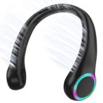 Lighting Neck Fan With Twin Fan Heads And 3 Speed Modes - 2