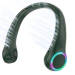 Lighting Neck Fan With Twin Fan Heads And 3 Speed Modes - 4