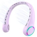 Lighting Neck Fan With Twin Fan Heads And 3 Speed Modes - 6
