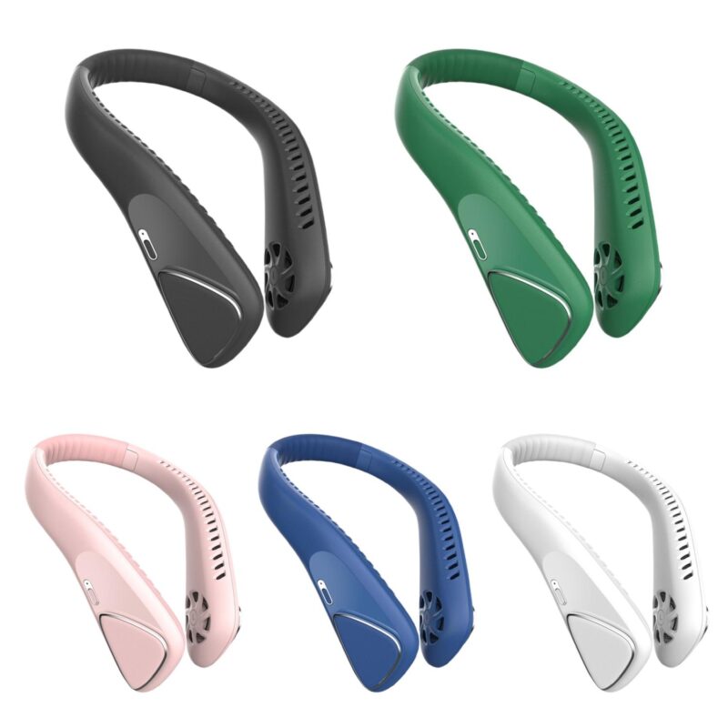 Portable Neck Fan With Twin Fan Heads And 3 Speed Modes - 1